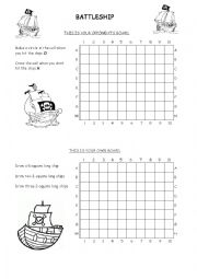 English Worksheet: Battleship