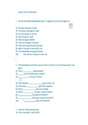 English Worksheet: an easy 