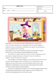 English Worksheet: Frogwart and the Easter Eggs test