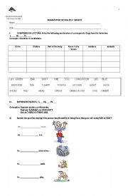 English Worksheet: Can/Cant