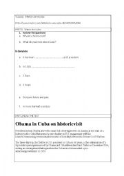 CUBA : OBAMAS VISIT