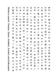 English Worksheet: Word-search puzzle