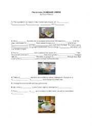 English Worksheet: Homemade cheese