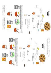 English Worksheet: Cookies recipe