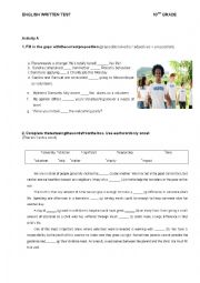 English Worksheet: Volunteering