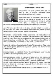 English Worksheet: Jules Verne