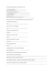 English Worksheet: group session module 4 lesson 3