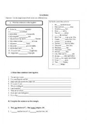 English Worksheet: to be review 
