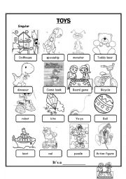 English Worksheet: Toys