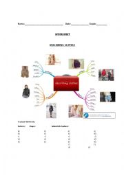 English Worksheet: Describing Clothes