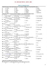 English Worksheet: Exercises for unit 13 grade 8