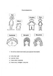 English Worksheet: Physical Appearance