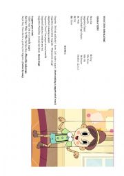 English Worksheet: Pinocchio