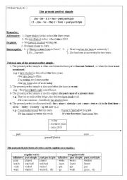 English Worksheet: present perfect