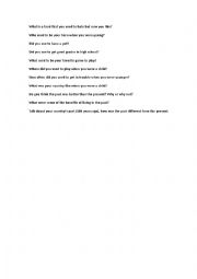 English Worksheet: Used to review Class Activity