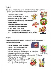 English Worksheet: gping to tasks with solution
