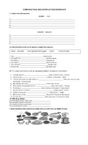 English Worksheet: COMPARATIVES AND SUPERLATIVES