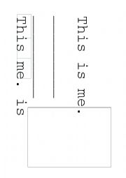 English Worksheet: writing booklet sentences