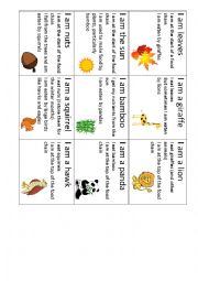 English Worksheet: Food Chain Cards 01