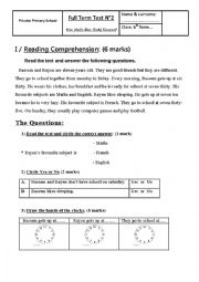 Full Term Test n2 - 6th form 