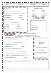 English Worksheet: General