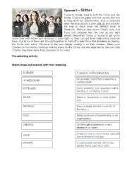 English Worksheet: The Secret Circle Episode 5 Slither