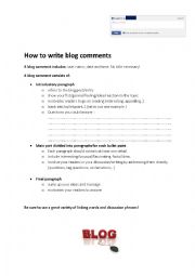 How to write a blog comment