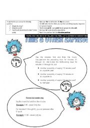 English Worksheet: TELLING THE TIME & OTHER EXPRESSIONS