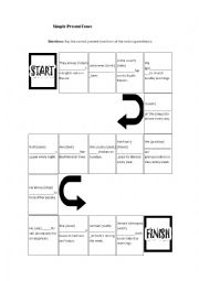 English Worksheet: Simple Present