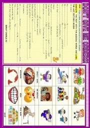 English Worksheet: Dont give me orders!: song  video activity : jobs , imperatives, and family voc