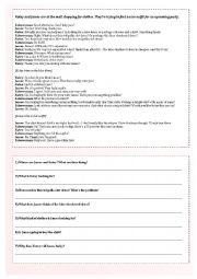 English Worksheet: At the Mall - written understanding