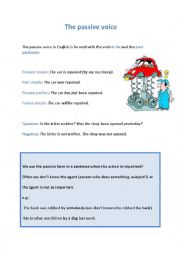 English Worksheet: The Passive