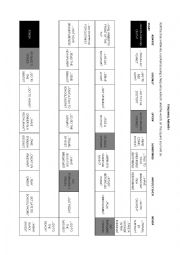 English Worksheet: Frequency adverbs board game 