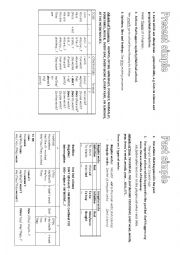 English Worksheet: PRESENT VS PAST