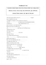 English Worksheet: Let it go!