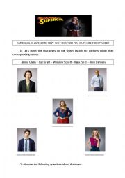 English Worksheet: Super Girl Pilot worksheet