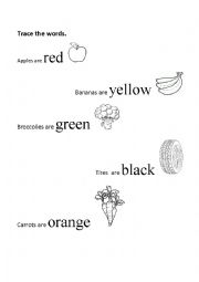 English Worksheet: colours