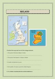 English Worksheet: IRELAND