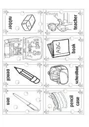 English Worksheet: School supplies