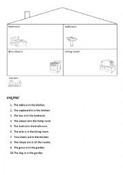 English Worksheet: House