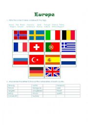 English Worksheet: Europe