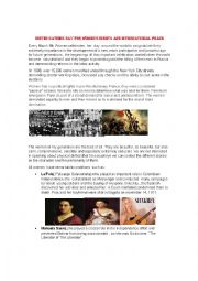 English Worksheet: United nations day for womens rights and international peace