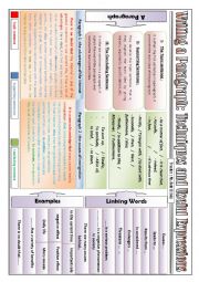 English Worksheet: Paragraph Writing - steps and techniques -