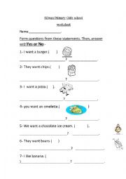 English Worksheet: do -does