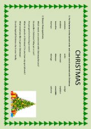 English Worksheet: Christmas activity