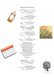 English Worksheet: Song lyrics - Fill the gaps - Friday Im in love, The Cure - Days of the Week - Listening