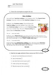 English Worksheet: Present perfect; past simple, past continuous, adjectives +ed +ing EXAM