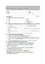 English Worksheet: career paths cooking worksheet 1.7