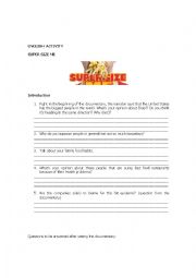 English Worksheet: Super Size Me