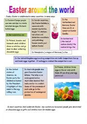 English Worksheet: Easter around the world